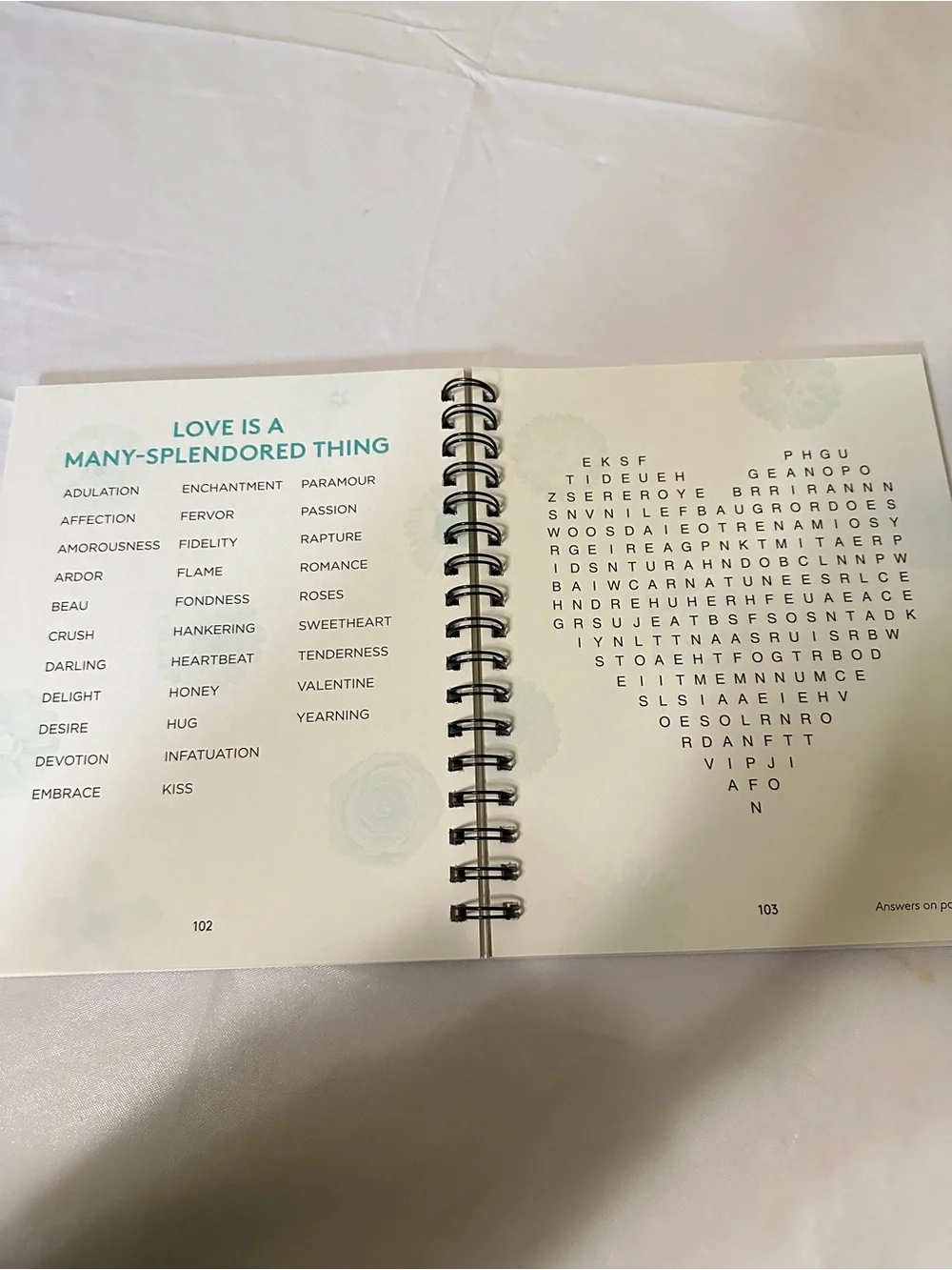 Green Floral 'Focus Be Present and Solve' Spiral Notebook
